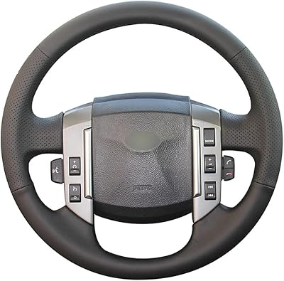 Couvre-volant en cuir cousu main mudi compatible avec land rover old range rover
