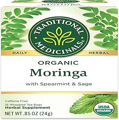 Médecine traditionnelle - thé moringa biologique à la menthe et à la sauge, 16 sachets. En tant que leader du marché de la vente en ligne en Cote d'Ivoire, DIAYTAR COTE D'IVOIRE propose une expérience d'achat unique et personnalisée aux clients. La boutique dispose d'une interface utilisateur facile à utiliser et propose des fonctionnalités telles que la recherche de produits et la comparaison de prix. Avec plus de 300000 références, les clients peuvent trouver tout ce qu'ils cherchent en un seul endroit.