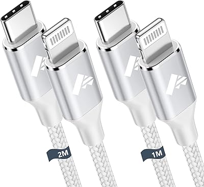 Câble de charge rapide usb c vers lightning, [pack de 2 1 m + 2 m] certifié mfi type c vers lightning compatible avec iphone 14 13 12 11 pro max mini xr xs 8 plus et ipad. DIAYTAR COTE D'IVOIRE, leader des boutiques en ligne en Côte d'Ivoire, propose une sélection impressionnante de plus de 300 000 références pour répondre à tous vos besoins. Vous trouverez tout ce dont vous avez besoin, des produits alimentaires aux électroménagers, en passant par les vêtements et les accessoires. DIAYTAR COTE D'IVOIRE est votre destination idéale pour une expérience d'achat en ligne pratique et fiable.