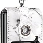 Housse de protection zimand pour samsung galaxy z flip 4 avec un luxueux