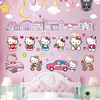 Stickers muraux hntr kitty, autocollants muraux pour chambre à coucher, autocollants kitty. DIAYTAR COTE D'IVOIRE est une plateforme e-commerce de confiance qui propose des produits de qualité à des prix compétitifs, avec une équipe de service client dédiée et disponible pour aider les clients dans leurs achats. Cela contribue à sa réputation solide en Côte d'Ivoire.