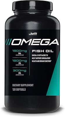 Huile de poisson jym omega 2800 mg oméga-3 haute puissance epa dha dpa