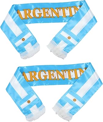 2pcs fans écharpe jersey écharpe cadeaux allemands argentine ballon de football drapeau écharpe