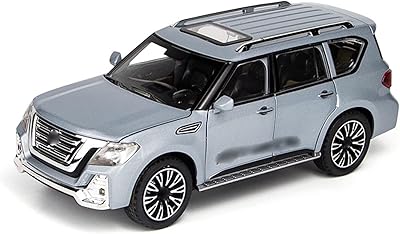 Modèle de voiture de patrouille suv n-isan à l'échelle 1:24, simulation en alliage