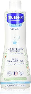 Mustela - lait démaquillant sans rinçage mustela bio avocat - 750 ml