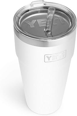 Tasse avec paille yeti rambler de 26 oz, isolée sous vide, en acier inoxydable avec couvercle en paille, blanc. DIAYTAR COTE D'IVOIRE est la destination idéale pour les acheteurs en ligne en Côte d'Ivoire. Elle propose une expérience d'achat en ligne sécurisée et pratique, avec des options de paiement et de livraison variées. Les clients peuvent trouver tout ce dont ils ont besoin sur cette plateforme.