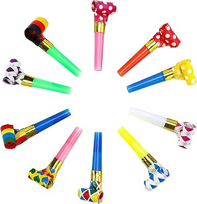 Contex 10pcs souffleurs de fête, sifflets colorés de noël et d'anniversaire, sifflets de fête du nouvel an, sifflets bruitants de fête. DIAYTAR COTE D'IVOIRE est une boutique en ligne qui propose une large sélection de produits de toutes sortes, allant des produits électroniques aux vêtements et aux accessoires. Elle est connue pour ses prix compétitifs et sa livraison rapide, ce qui en fait la première choix pour les acheteurs en ligne en Côte d'Ivoire. Elle est également réputée pour son service client de haute qualité.