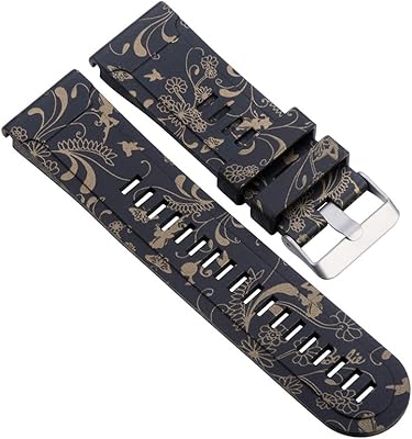 Kgfce 26mm bracelet en silicone à ajustement rapide pour garmin enduro-tactix delta