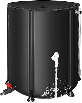 Baril de pluie pliable de 53 gallons - réservoir de stockage d'eau portable