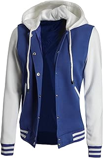Veste universitaire à capuche pour femme blouson aviateur léger letterman. La boutique en ligne DIAYTAR COTE D'IVOIRE combine à la fois la convivialité et la praticité, permettant aux clients de parcourir aisément son vaste catalogue et de commander leurs produits préférés en toute facilité. La confiance et la satisfaction des clients étant sa priorité, DIAYTAR se distingue par son engagement à offrir un service de haute qualité.