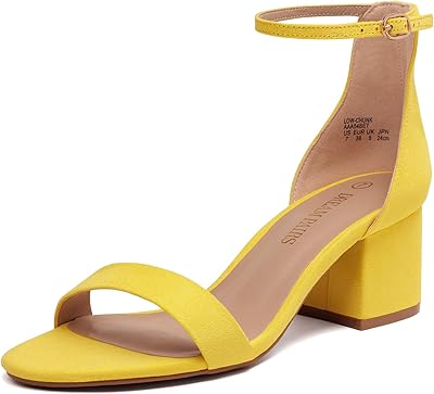 Dream pairs sandales à talons bas pour femmes avec bride à la cheville