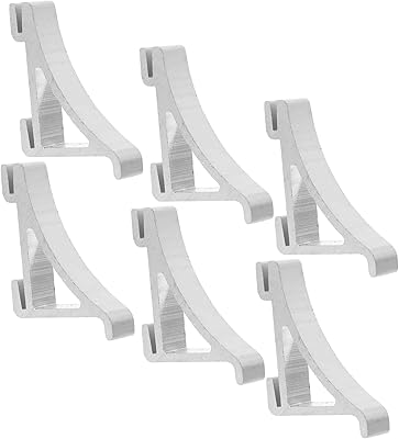 8 pièces supports d'étagère murale pour armoires de cuisine clips d'étagère de réfrigérateur