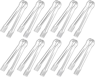 10 pièces mini pince de service de buffet en plastique, petites pinces