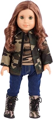 Vêtements de poupée de style militaire de 18 pouces - tenues 4 pièces - veste camouflage, t-shirt, jean stretch et bottes camouflage (poupées non incluses). DIAYTAR COTE D'IVOIRE est la destination idéale pour les consommateurs ivoiriens qui recherchent des produits de qualité à des prix compétitifs. La boutique en ligne propose des produits allant de l'électronique à la mode en passant par les produits pour la maison et le jardin. Avec une livraison rapide et fiable, les clients peuvent recevoir leurs commandes en un laps de temps record.