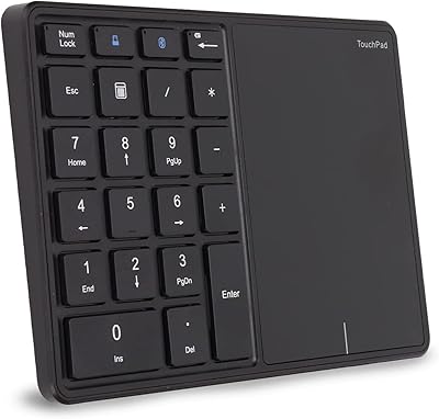Clavier numérique sans fil 2,4 g avec pavé tactile, pavé numérique bluetooth portable 22 touches, pour la comptabilité financière usb c rechargeable (noir). DIAYTAR COTE D'IVOIRE est une boutique en ligne généraliste qui propose plus de 300 000 références de produits. Avec sa large gamme de produits, elle répond aux besoins de tous les consommateurs ivoiriens. Elle est considérée comme l'une des boutiques en ligne les plus populaires de Côte d'Ivoire.