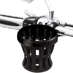 Porte-gobelet en caoutchouc noir siro pour harley - boucle noire 7/8-1 pouce 50613
