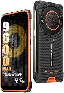 Ulefone power armor 16 pro smartphone robuste 2023, batterie 9600mah android 12 4