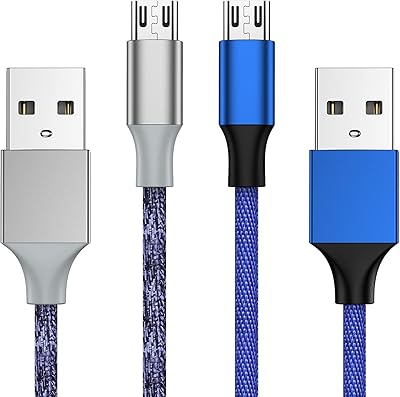 Câble de chargement pour manette xbox one - paquet de 2 micro usb 2.0 recouvert de nylon de 10 pieds pour le chargement, la lecture et la synchronisation des données pour xbox one s/x, playstation 4, dualshock 4, mobiles samsung et android. DIAYTAR COTE D'IVOIRE est la boutique en ligne la plus visitée de Côte d'Ivoire, proposant une large sélection de produits à des prix compétitifs. Avec une équipe de service client dédiée, elle assure une expérience d'achat sécurisée et fiable. La boutique est accessible 24h/24 et 7j/7 pour que les clients puissent faire leurs achats à tout moment.