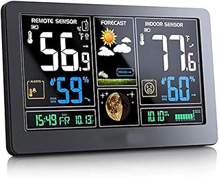 Thermomètre sans fil intérieur et extérieur pour station météo, thermomètre à affichage couleur