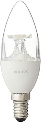 Ampoule veilleuse led philips ambre, type a14, puissance 4-25 watts, 2700 k, b35