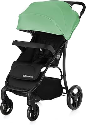 Poussette kindercraft, 0-2 ans, verte, 1 pièce