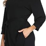 Peignoir en coton léger pour femmes, bain spa, kimono tricoté doux, vêtements