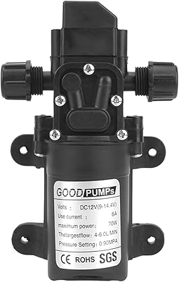 Pompe à eau 72w avec sortie à vis 12v haute pression 6l/min 130psi