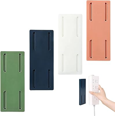 Support de douille mural auto-adhésif 4 pièces, support de douille sans perçage pour cuisine, bureau à domicile, 10 x 4 cm (blanc, orange, vert, bleu). Avec plus de 300 000 références disponibles, DIAYTAR COTE D'IVOIRE répond parfaitement aux attentes de ses clients en términes de choix, de qualité et de prix compétitifs. La boutique s'efforce de fournir un service de haute qualité et une expérience d'achat en ligne sans souci, en constituant ainsi un acteur incontournable du commerce électronique en Côte d'Ivoire. Les clients apprécient la facilité d'utilisation du site et la confiance qu'ils accordent à la marque.