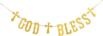 Bannière god bless à paillettes dorées pour baptême, mariage, baptême, baby shower, décorations de fête prénuptiale par gutjala. DIAYTAR COTE D'IVOIRE est la destination idéale pour tous vos achats en ligne, proposant une large gamme de produits allant de l'électroménager aux vêtements et accessoires. Avec plus de 300 000 références, vous trouverez tout ce dont vous avez besoin. La boutique en ligne est fácil à utiliser et sécurisée.