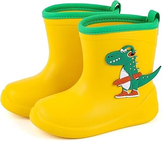 Bottes de pluie imperméables wellies pour enfants pour garçons et filles bottes légères