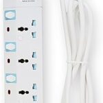 Prise d'extension de courant avec 2 usb (approuvée esma), garantie alexon 3 voies