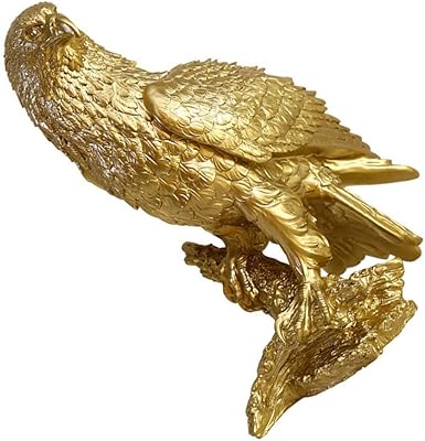Yardwe statue d'aigle en résine majestueuse abeille de montagne, sculpture de jardin extérieur