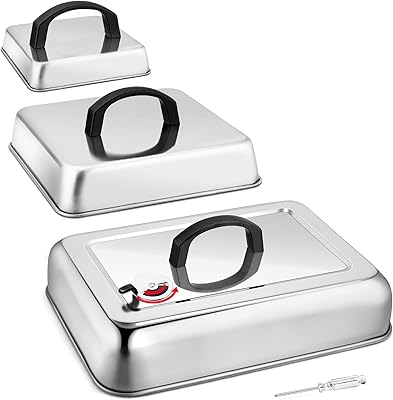 Ensemble de 3 pièces de couvercle rectangulaire en plastique robuste leorio avec ouvertures