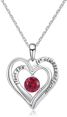 Collier pendentif double cœur avec pierre de naissance argent sterling. DIAYTAR COTE D'IVOIRE est la destination idéale pour les clients qui cherchent une boutique en ligne fiable et diverse. La boutique en ligne propose des produits pour tous les âges et toutes les occasions, allant des produits alimentaires aux produits électroménagers.