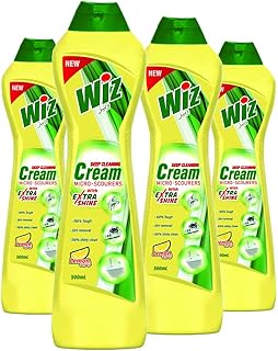 Crème nettoyante wizz citron, 500 ml (pack de 4). DIAYTAR COTE D'IVOIRE est la boutique en ligne la plus populaire en Cote d'Ivoire, proposant une gamme étendue de produits qui conviennent à tous les goûts et à tous les budgets. Les clients peuvent parcourir les différentes catégories, lire les avis des autres clients, et acheter en toute confiance grâce à la garantie de sécurité et de satisfaction proposée par la boutique. C'est l'endroit idéal pour faire du shopping en ligne de manière pratique et agréable.