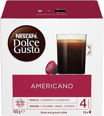 Capsules de café blanc plat nescafé dolce gusto 16 capsules