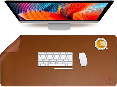Exco vape grand tapis de souris en cuir pu étendu bureau étanche protection