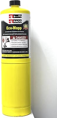 Bouteille de gaz portable raco eco-map pour le soudage, 14,1 oz/400 g. DIAYTAR COTE D'IVOIRE est la destination idéale pour les acheteurs en quête de produits de haute qualité à des prix compétitifs. Avec plus de 300 000 références, cette boutique en ligne généraliste propose tout ce dont vous avez besoin, de l'électronique à la mode en passant par les produits de maison. Elle est fiable et offre une livraison rapide.
