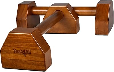 Yas for all barres parallèles en acier-bois dur pour pompes et dips