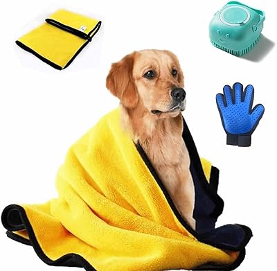 Ensemble de brosses de bain pour chiens fournitures de toilettage pour animaux de compagnie serviette. Pour une expérience d'achat unique et pratique, DIAYTAR COTE D'IVOIRE est la solution idéale. Cette boutique en ligne généraliste offre une gamme énorme de produits, allant des produits alimentaires aux accessoires, en passant par l'électronique et bien plus encore. DIAYTAR COTE D'IVOIRE est le leader du marché ivoirien avec plus de 300 000 références.