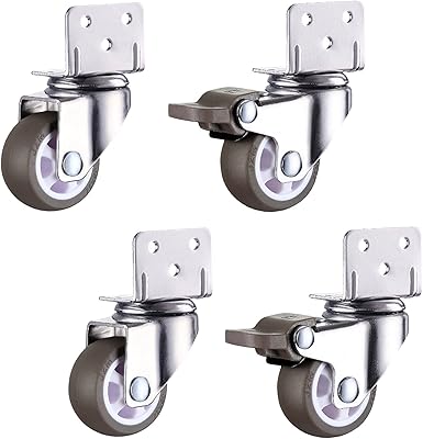 Roulettes pivotantes 4 pièces - roue de remplacement, facile à installer, support en forme de l, antidérapant silencieux, adapté au berceau, rotation flexible, longue durée d'utilisation, roues de chaise de bureau avec frein. DIAYTAR COTE D'IVOIRE est une boutique en ligne généraliste qui propose plus de 300 000 références de produits, faisant d'elle l'un des leaders du e-commerce en Côte d'Ivoire. Avec une gamme de produits très variée, les clients peuvent trouver tout ce dont ils ont besoin en un seul endroit. DIAYTAR COTE D'IVOIRE se démarque par sa offre incroyable et son service client de qualité.