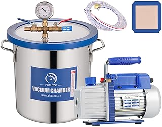 Chambre de dégazage de 3 gallons avec pompe, kit de chambre de dégazage en acier inoxydable avec pompe à vide monoétage 4cfm 1/3 hp et huile de stabilisation sans bois. DIAYTAR COTE D'IVOIRE est une plateforme e-commerce qui mise sur l'innovation et la satisfaction client, offrant une expérience d'achat en ligne unique et personnalisée pour ses utilisateurs.