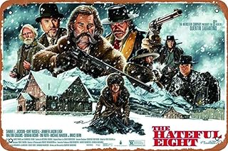 Affiche classique du film quentin tarantino the hateful eight, panneau en métal rétro