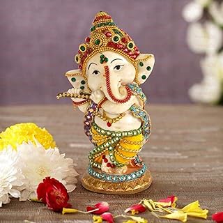 Statue de ganesh à rubans de marée (5,5" x 2,3", multicolore) idole de ganesha pour table et bureau, cadeau de statue d'idole indienne. La boutique en ligne DIAYTAR COTE D'IVOIRE est le leader du marché ivoirien, avec une offre de produits très variée et une présence en ligne forte. Les clients peuvent trouver des produits de haute qualité à des prix compétitifs, et la boutique est connue pour son service client de haute qualité. Avec plus de 300 000 références de produits, DIAYTAR COTE D'IVOIRE est la référence pour les consommateurs qui cherchent des produits de qualité à des prix raisonnables.