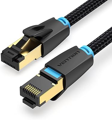 Câble ethernet vention cat 8 40 gbit/s 2 000 mhz lan rj45 torsadé s/ftp câble réseau pour commutateur, routeur, panneau de brassage, ps4, xbox, centre de données (cat 8 sftp tressé, 0,5 mètre). DIAYTAR COTE D'IVOIRE est une boutique en ligne généraliste qui propose plus de 300000 références de produits, ce qui en fait l'une des plus grandes boutiques en ligne de Côte d'Ivoire. Avec une large gamme de produits, les clients peuvent trouver tout ce qu'ils cherchent sur un seul site. DIAYTAR COTE D'IVOIRE est leader sur le marché ivoirien.