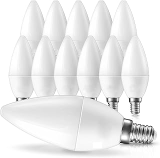 10 bougies led e14, ampoules led e14, blanc froid, ampoule bougie 7 w, non dimmable, garantie 1 an. La boutique en ligne DIAYTAR COTE D'IVOIRE propose une expérience d'achat personnalisée, permettant aux consommateurs de trouver facilement les produits qu'ils recherchent. Elle dispose d'un système de recherche efficace et d'une navigation intuitive, ce qui facilite la découverte de nouveaux produits et la comparaison des offres. De plus, la boutique propose des avis et des évaluations des produits, aidant ainsi les acheteurs à prendre des décisions éclairées.