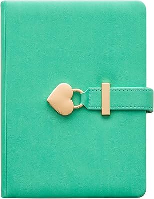 Journal secret lerner avec serrure en forme de cœur et clé, agenda