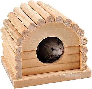 Maison de hamster de luxe en bois naturel, cage à hamster, jouet, décoration