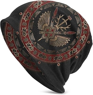 Bonnet chapeaux pour hommes et femmes arbre design avec triquetra