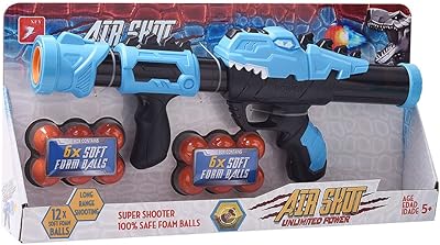 Pistolet de tir à air avec 12 balles en mousse souple pour enfants
